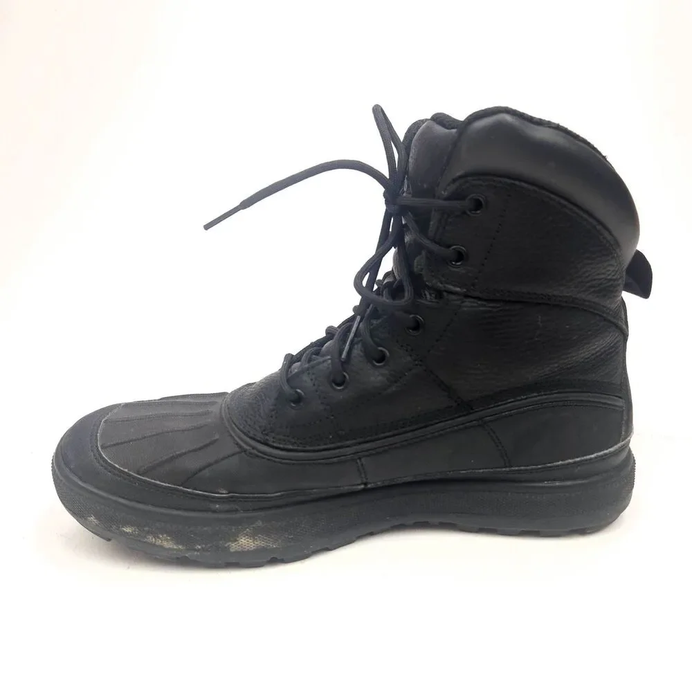 Nike ACG Woodside II Triple-Black Waterproof Ankle Duck Boot 525393-090 Size 9